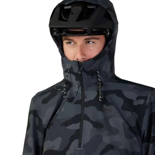 Fox | Ranger Wind Pullover Black Camo | Giacca MTB Antivento