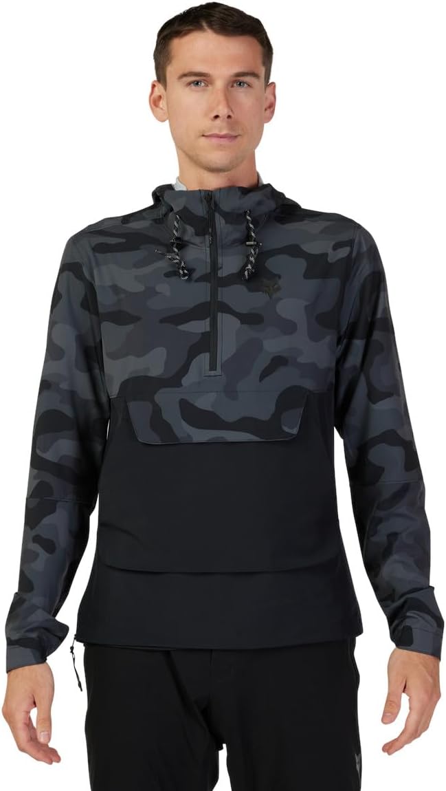 Fox | Ranger Wind Pullover Black Camo | Giacca MTB Antivento