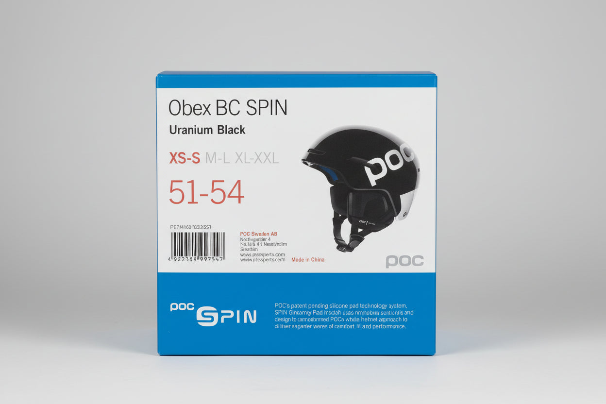 POC | Obex SPIN Uranium Black | Casco da Sci Unisex