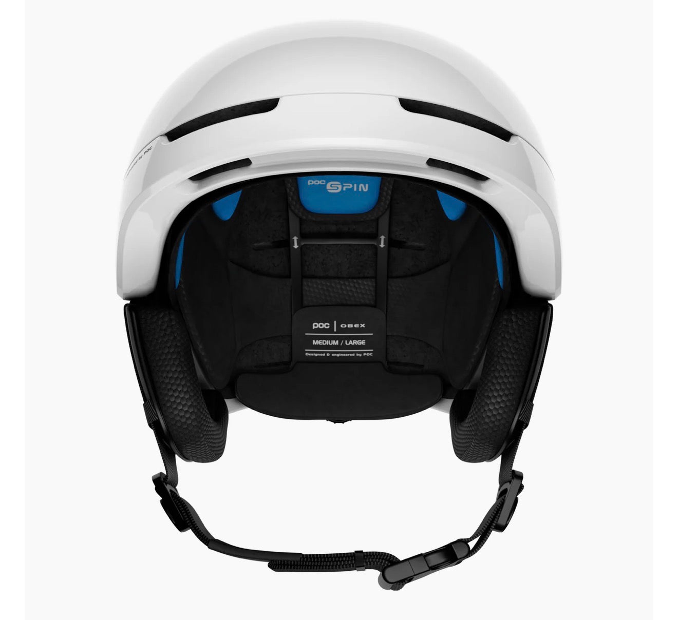 POC | Obex SPIN Hydrogen White Orange AVIP | Casco da Sci Unisex